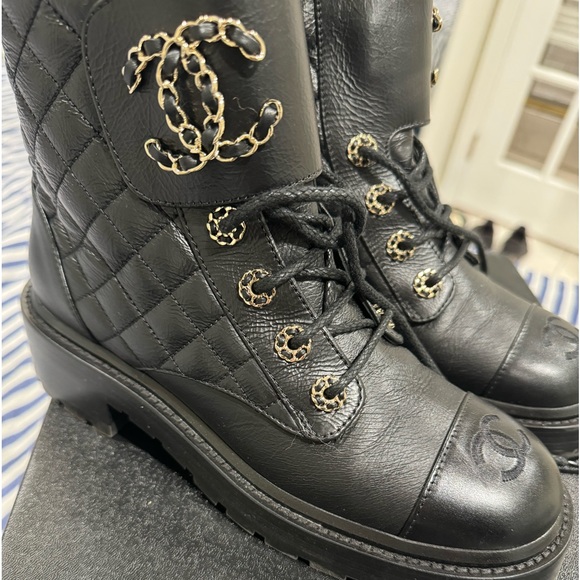 Chanel Combat boots Brand New - Picture 1 of 5